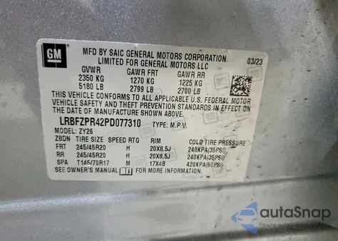 2023 Buick Envision Essence from USA, damaged, VIN LRBFZPR42PD077310